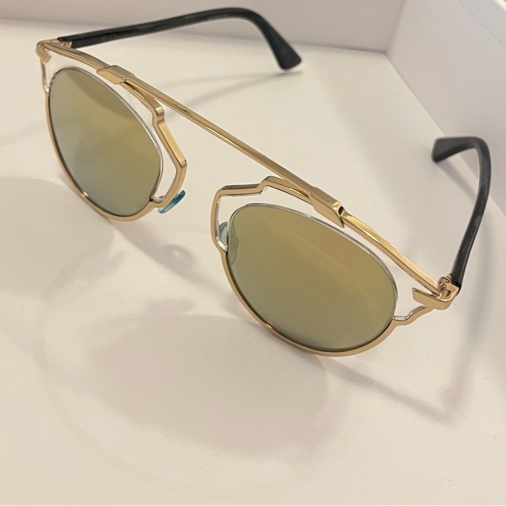 Dior SoReal Gold & Black Sunglasses